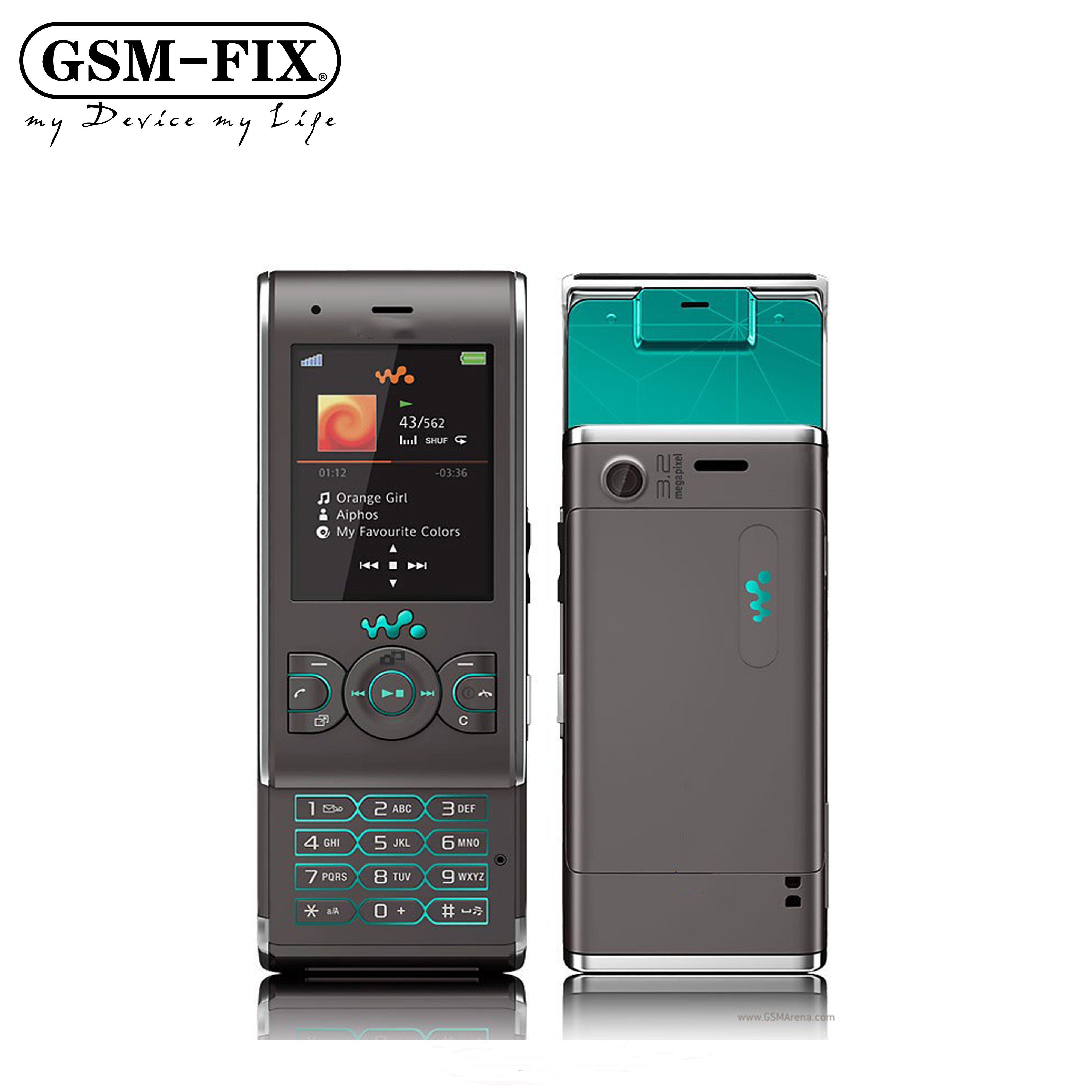 GSM-FIX For Sony Ericsson W595 3G Mobile Phone 2.2'' TFT Screen 3.15MP Camera Video Bluetooth FM Radio Slider CellPhone